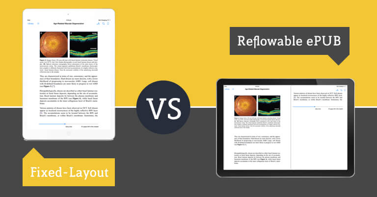 fixed layout vs reflowable ePUB