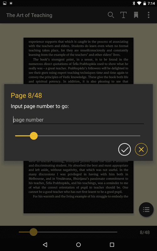 One Read App Go To Page screenshot